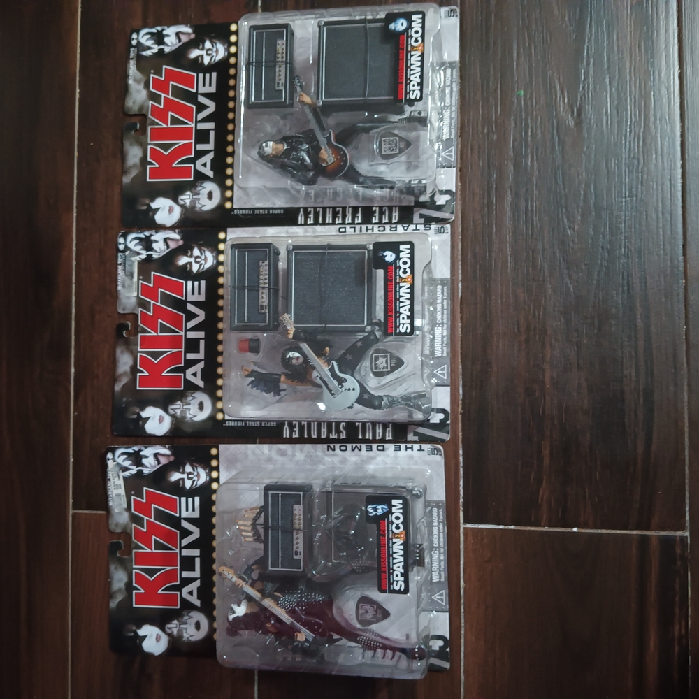 KISS Alive Action Figures Set Y2K